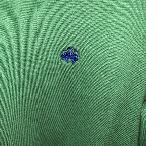 EUC Brooks Brothers large long sleeve green tee - Picture 2 of 5